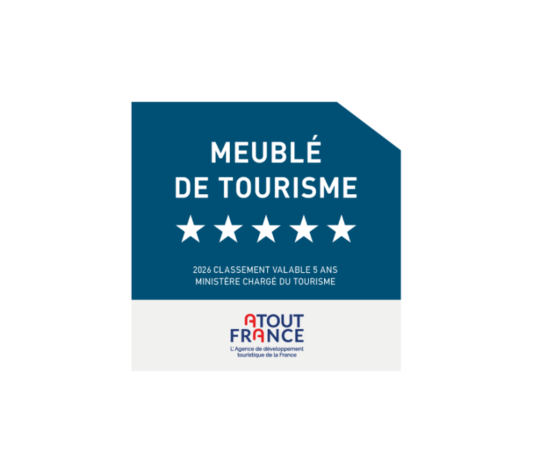 Plaque officielle Atout France - classement officiel 5 étoiles 2026